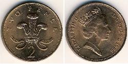 2 Penny Royaume-Uni Bronze 