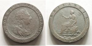 2 Penny Königreich Großbritannien (1707-1801) Kupfer Georg III (1738-1820)