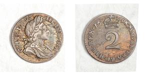 2 Penny Reino de Inglaterra (927-1649,1660-1707) Plata Guillermo III (1650-1702)