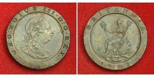 2 Penny Regno Unito di Gran Bretagna (1707-1801) Rame Giorgio III (1738-1820)