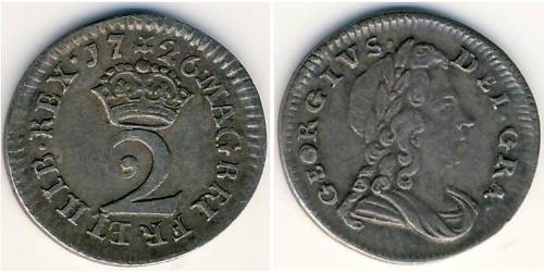 2 Penny Vereinigtes Königreich Silber 