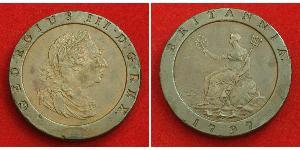 2 Penny 大不列顛王國 (1707 - 1800) 銅 喬治三世 (1738-1820)