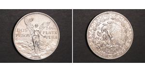 2 Peso Mexique (1867 - ) Argent 