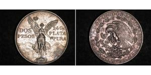 2 Peso Mexique (1867 - ) Argent 