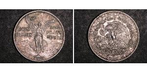2 Peso Mexique (1867 - ) Argent 