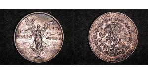 2 Peso Mexique (1867 - ) Argent 
