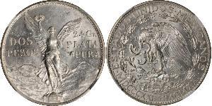 2 Peso Mexique (1867 - ) Argent 