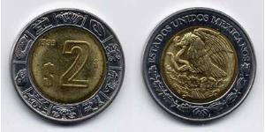 2 Peso Mexique (1867 - ) Bilame 