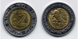2 Peso Messico (1867 - ) Bimetal 