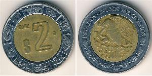 2 Peso Messico (1867 - ) Bimetal 