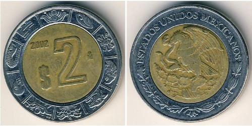 2 Peso México (1867 - ) Bimetal 