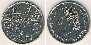 2 Peso Argentinien (1861 - ) Cuivre/Nickel 
