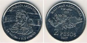 2 Peso Argentinien (1861 - ) Kupfer/Nickel 