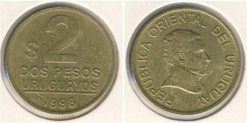 2 Peso Uruguay Laiton 
