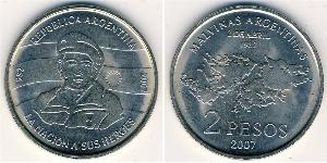 2 Peso Argentina (1861 - ) Rame/Nichel 