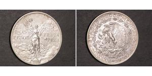 2 Peso United Mexican States (1867 - ) Silver 