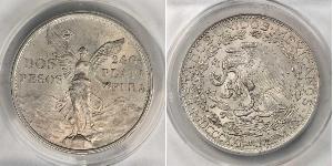 2 Peso United Mexican States (1867 - ) Silver 
