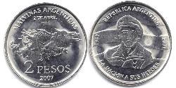 2 Peso República Argentina (1861 - )  