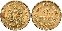 2 Peso 墨西哥 金 