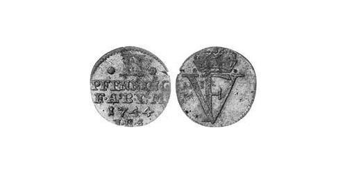 2 Pfennig Anhalt-Bernbourg (1603 - 1863) Billon Argent Victor-Frédéric d