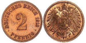 2 Pfennig Alemania Bronce 