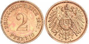 2 Pfennig Alemania Bronce 