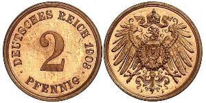 2 Pfennig Alemania Bronce 