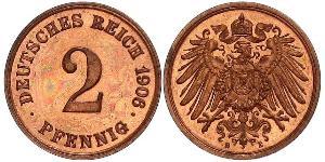 2 Pfennig Alemania Bronce 