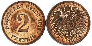 2 Pfennig Alemania Bronce 