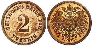 2 Pfennig Alemania Bronce 