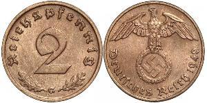 2 Pfennig Nazi Germany (1933-1945) Bronze 