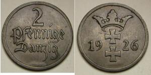 2 Pfennig Polen / Gdansk (1920-1939) Bronze 
