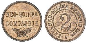 2 Pfennig Nueva Guinea / Imperio alemán (1871-1918) Cobre 