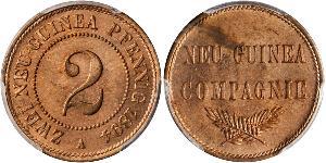 2 Pfennig German Empire (1871-1918) / New Guinea Copper 