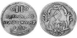 2 Pfennig Imperial City of Augsburg (1276 - 1803) Copper 