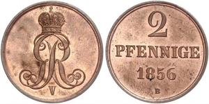 2 Pfennig States of Germany Kupfer 