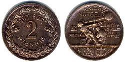 2 Pfennig Allemagne  