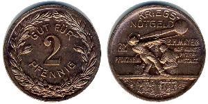 2 Pfennig Allemagne  