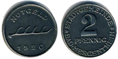 2 Pfennig Allemagne  