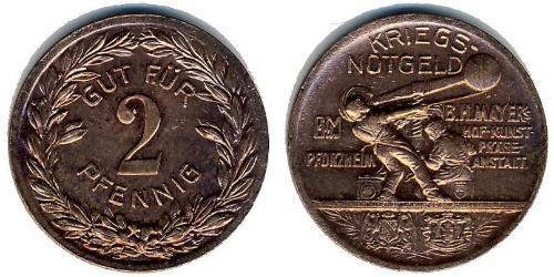 2 Pfennig Deutschland  