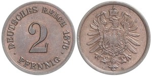 2 Pfennig 德国  