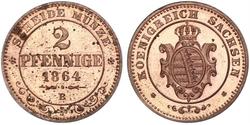 2 Pfennig 萨克森王国 (1806 - 1918)  