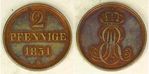 2 Pfennig 联邦州 (德国) 銅 