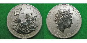 2 Pound Regno Unito (1922-) Argento Elisabetta II (1926-2022)