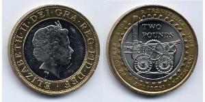 2 Pound Regno Unito (1922-) Bimetal Elisabetta II (1926-2022)