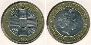 2 Pound 根西 Bimetal 