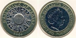 2 Pound 泽西 (1066 - ) Bimetal 
