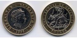 2 Pound Gibraltar (1704 - ) Bimetall Elizabeth II (1926-2022)