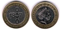 2 Pound Vereinigtes Königreich (1922-) Bimetall Elizabeth II (1926-2022)