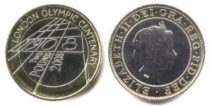 2 Pound Vereinigtes Königreich (1922-) Bimetall Elizabeth II (1926-2022)